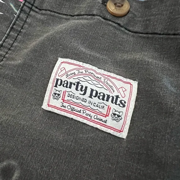 Party Pants Men’s Swim Trunks Novelty Print Board Shorts Beach Tropical Y2K - Picture 9 of 11